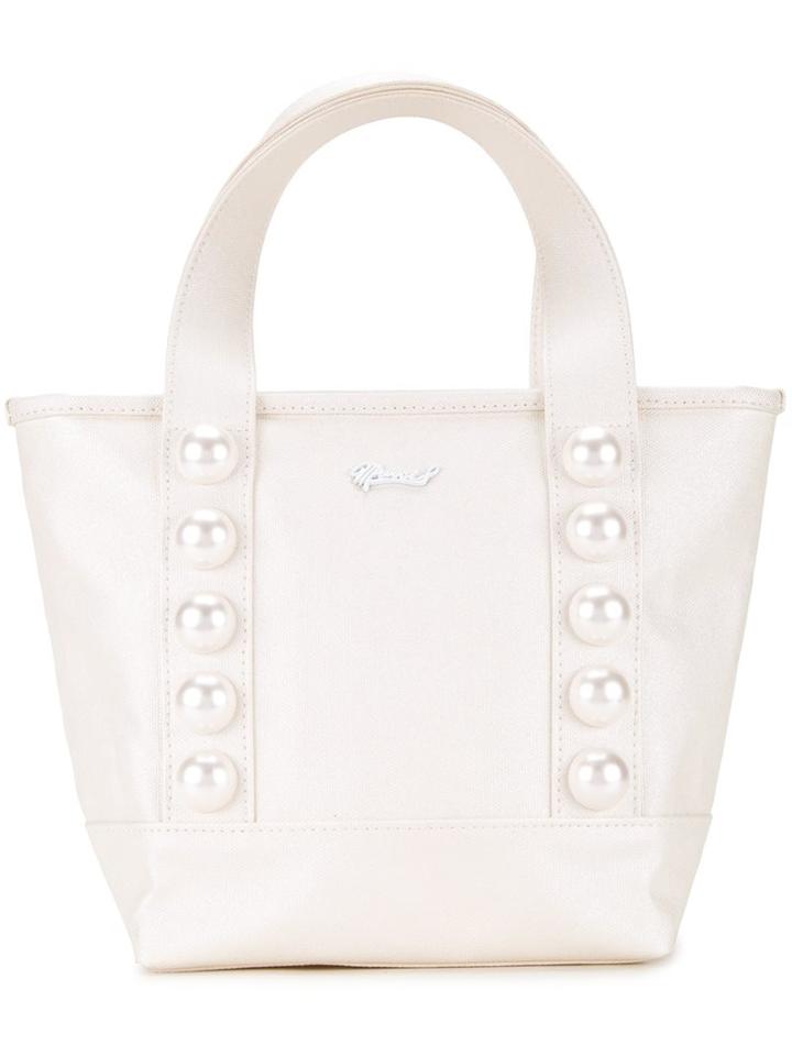 Muveil Pearl Embellished Tote