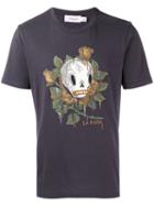 Coach Skull Print T-shirt, Men's, Size: Large, Grey, Cotton