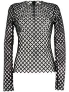 Philosophy Di Lorenzo Serafini Lace Crystal Embellished Top - Black