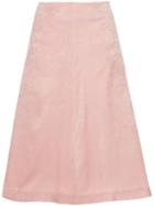Cityshop Velvet A-line Skirt - Pink & Purple
