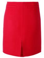 Courrèges Front Slit Skirt - Red