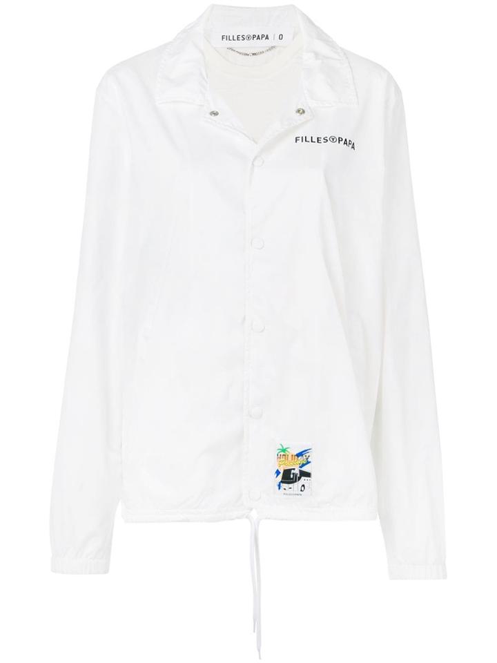 Filles A Papa Buttoned Lightweight Jacket - White