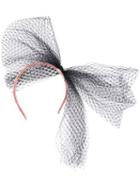 Red Valentino Mesh Tulle Bow Hairband - Pink