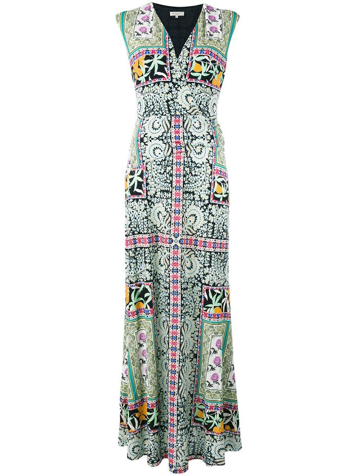 Etro - Printed Maxi Dress - Women - Polyamide/acetate/viscose - 44, Green, Polyamide/acetate/viscose