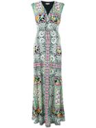 Etro - Printed Maxi Dress - Women - Polyamide/acetate/viscose - 44, Green, Polyamide/acetate/viscose