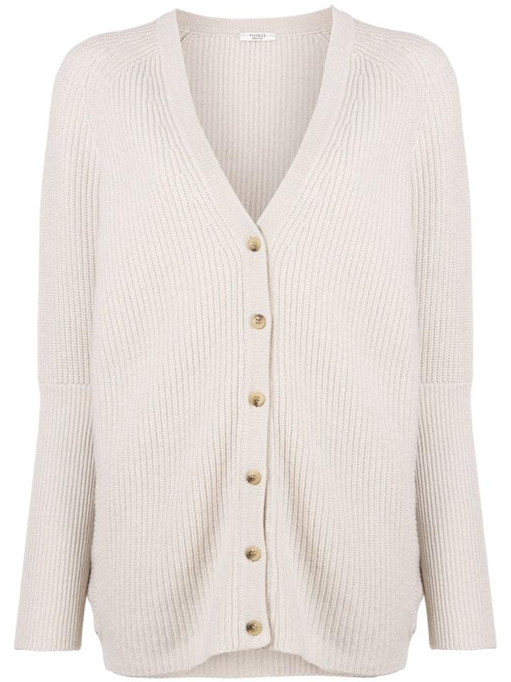 Peserico V-neck Cardigan - Nude & Neutrals