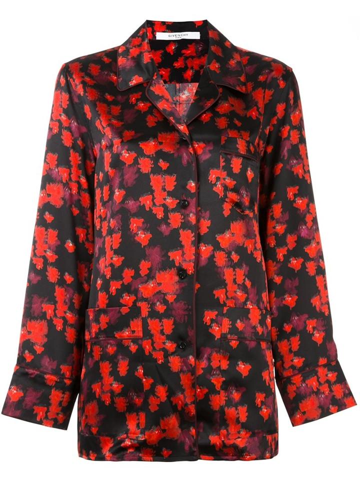 Givenchy Abstract Floral Print Shirt