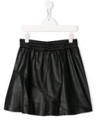 Zadig & Voltaire Kids Teen Drawstring Paneled Skirt - Black