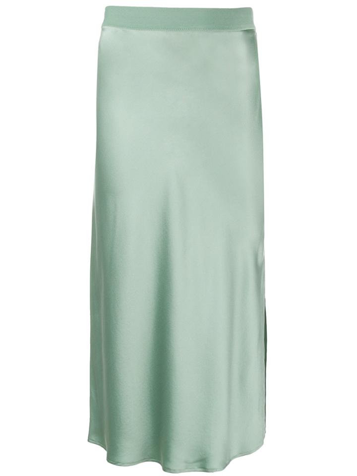 Theory Straight Side-slit Skirt - Green