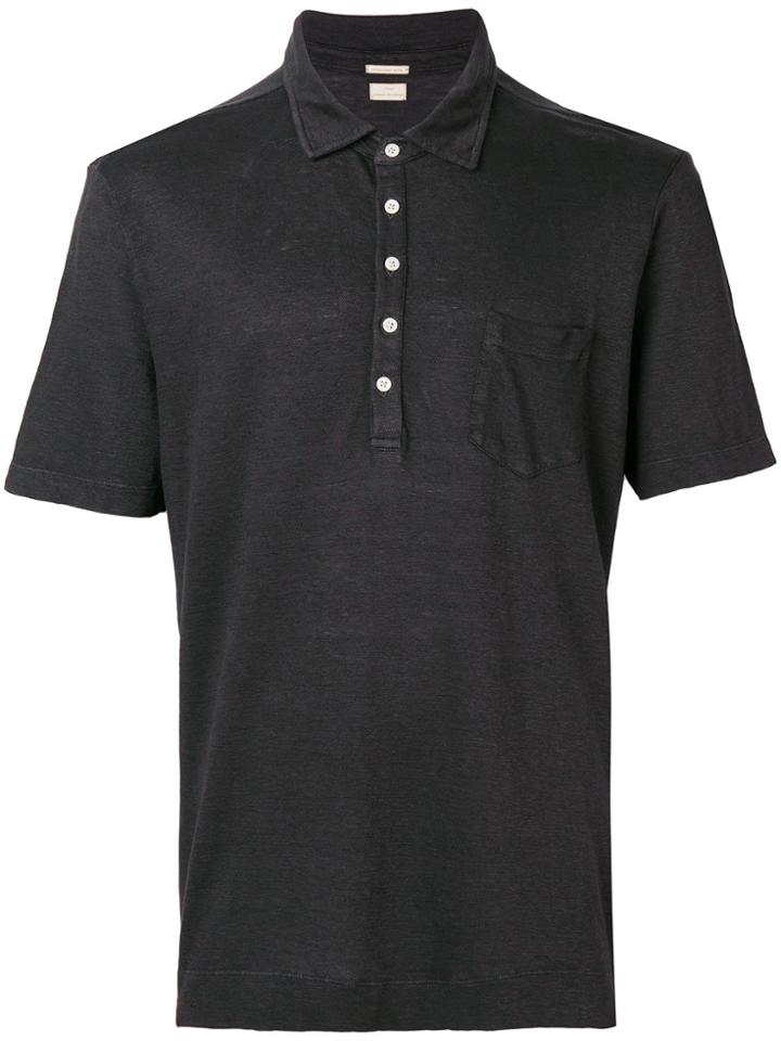 Massimo Alba Button Polo Shirt - Grey