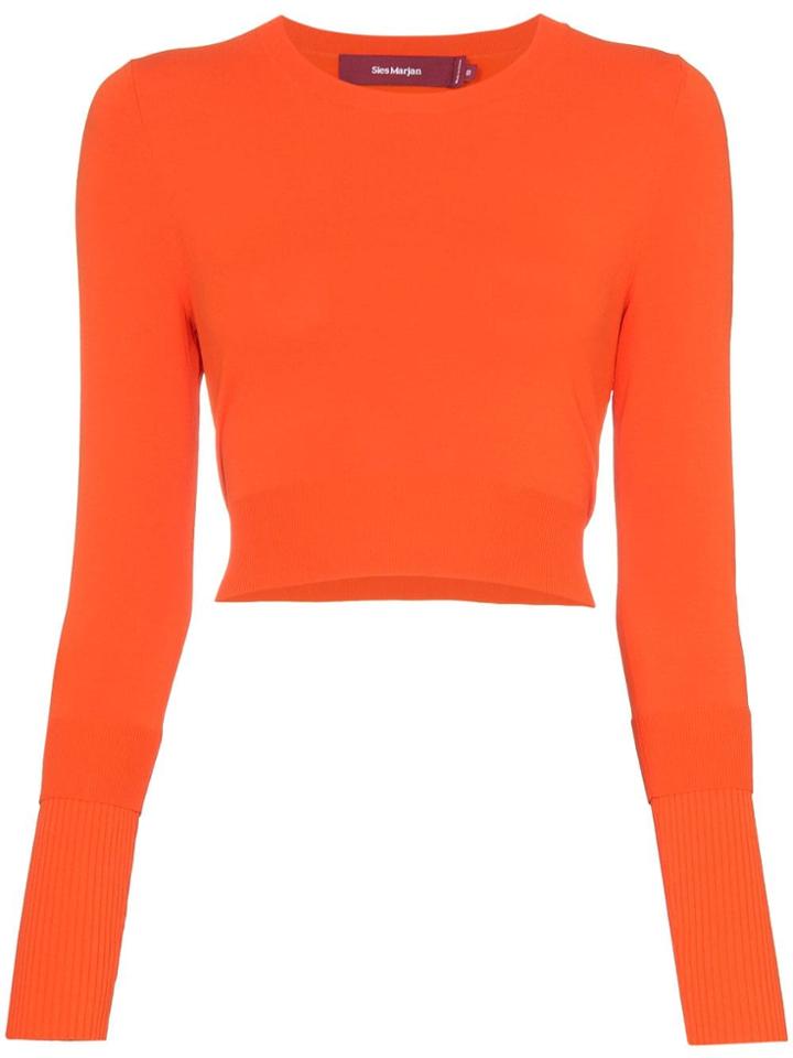 Sies Marjan Knitted Crop Top - Orange