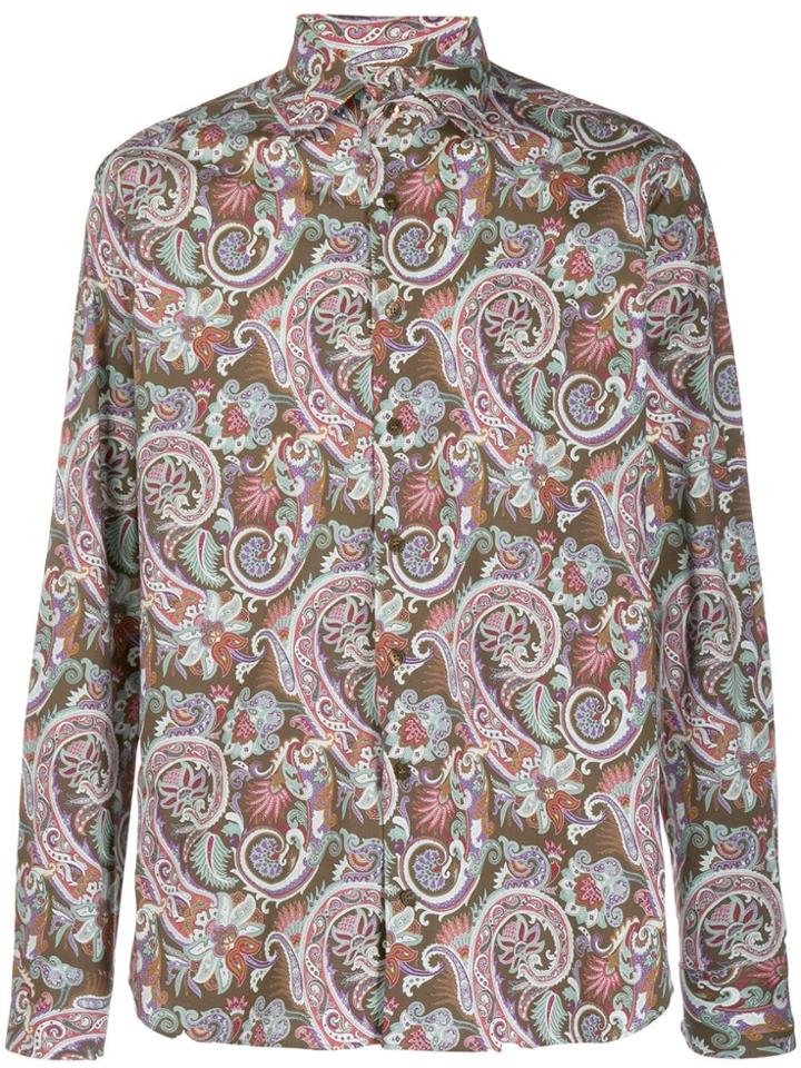 Etro Paisley-print Shirt - Green