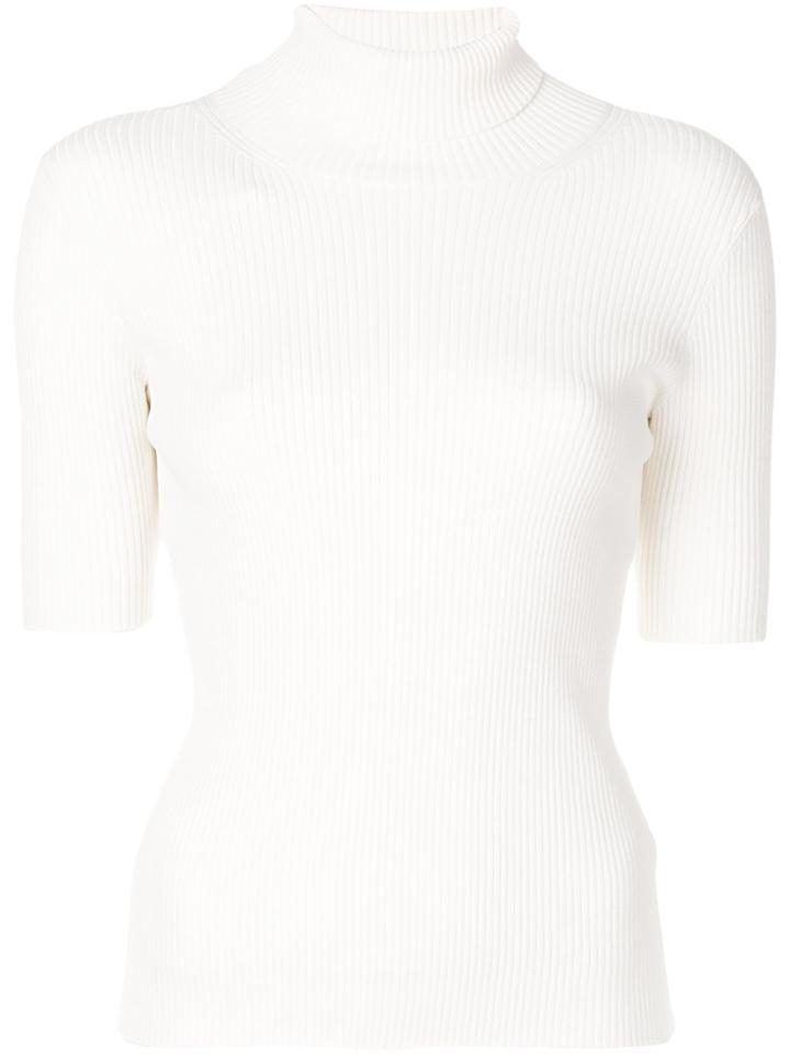 Valentino Rib Knit Sweater - White