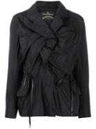 Vivienne Westwood Anglomania Ruched Front Jacket - Black