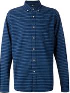 Alex Mill Horizontal Print Shirt, Men's, Size: Medium, Blue, Cotton