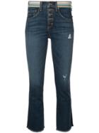 Veronica Beard Cropped Bootcut Jeans - Blue
