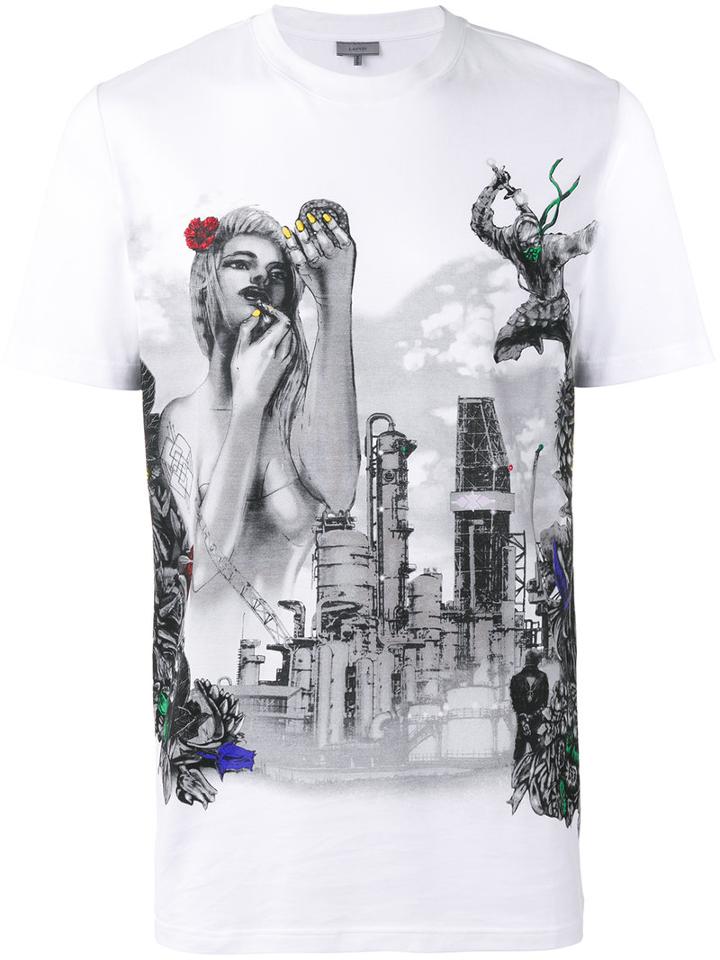 Lanvin 'the Refinery' T-shirt, Men's, Size: Medium, White, Cotton