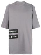 Rick Owens Drkshdw Patch-detail Short Sleeve T-shirt - Grey