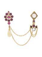 Jean Paul Gaultier Pre-owned Collar Chain Pin Brooch - Gold