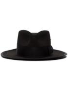 Nick Fouquet Ribbon Embellished Fur Hat - Black