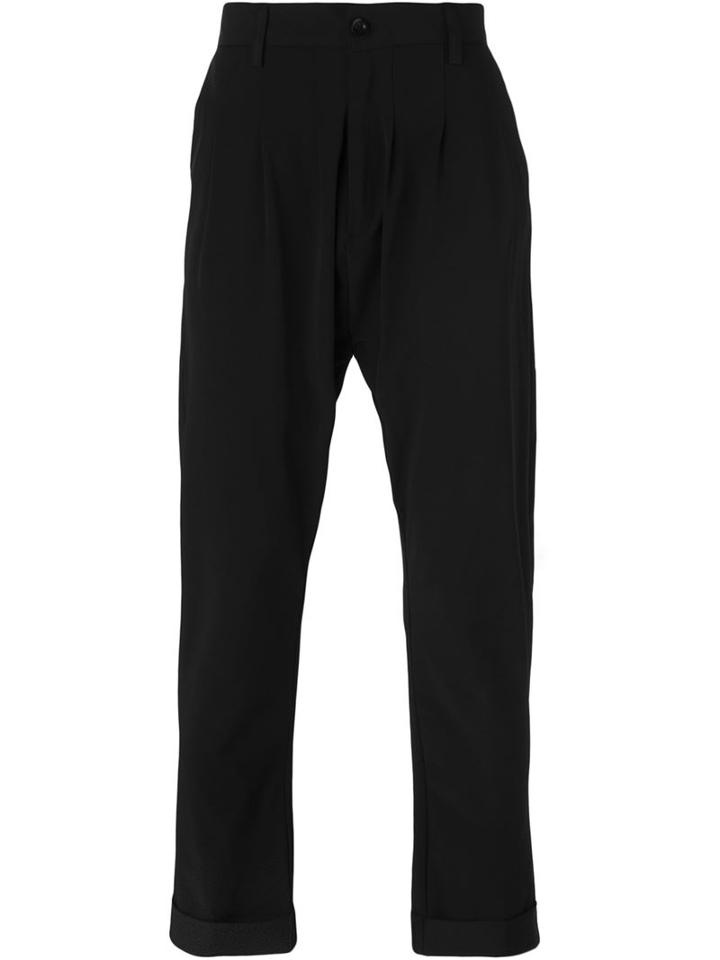 Alchemy Drop Crotch Trousers, Men's, Size: M, Black, Cotton/polyester