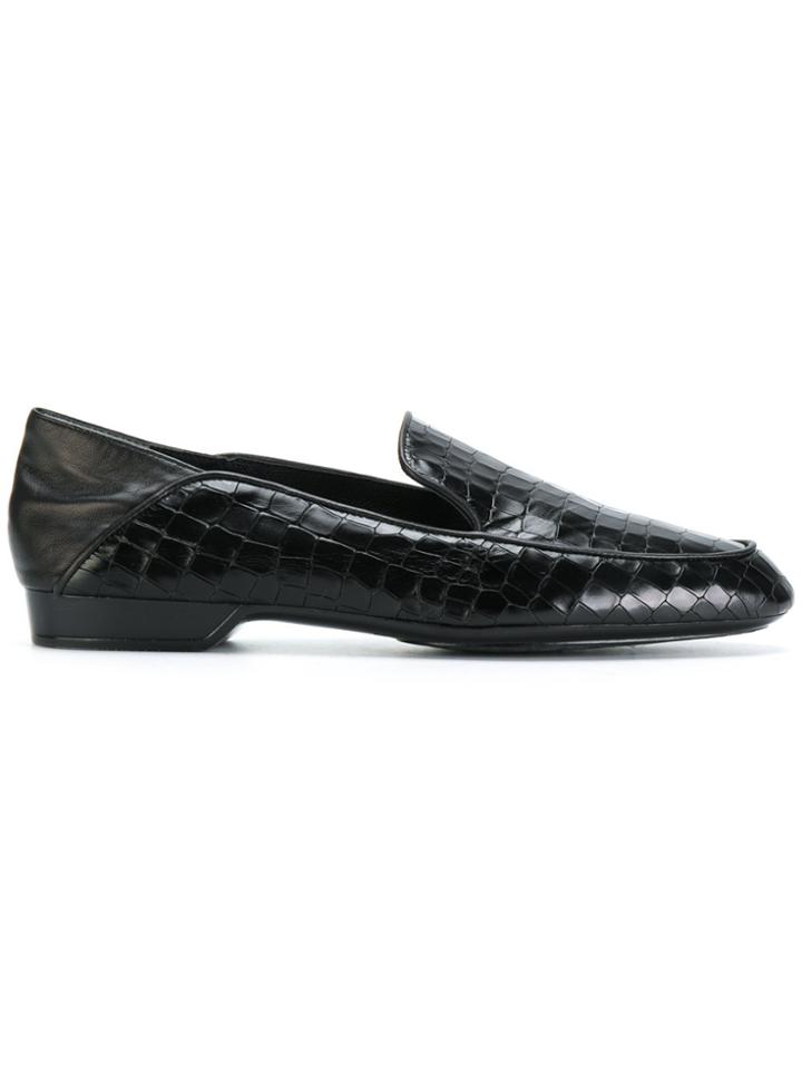 Robert Clergerie Fanin Woven Loafers - Black