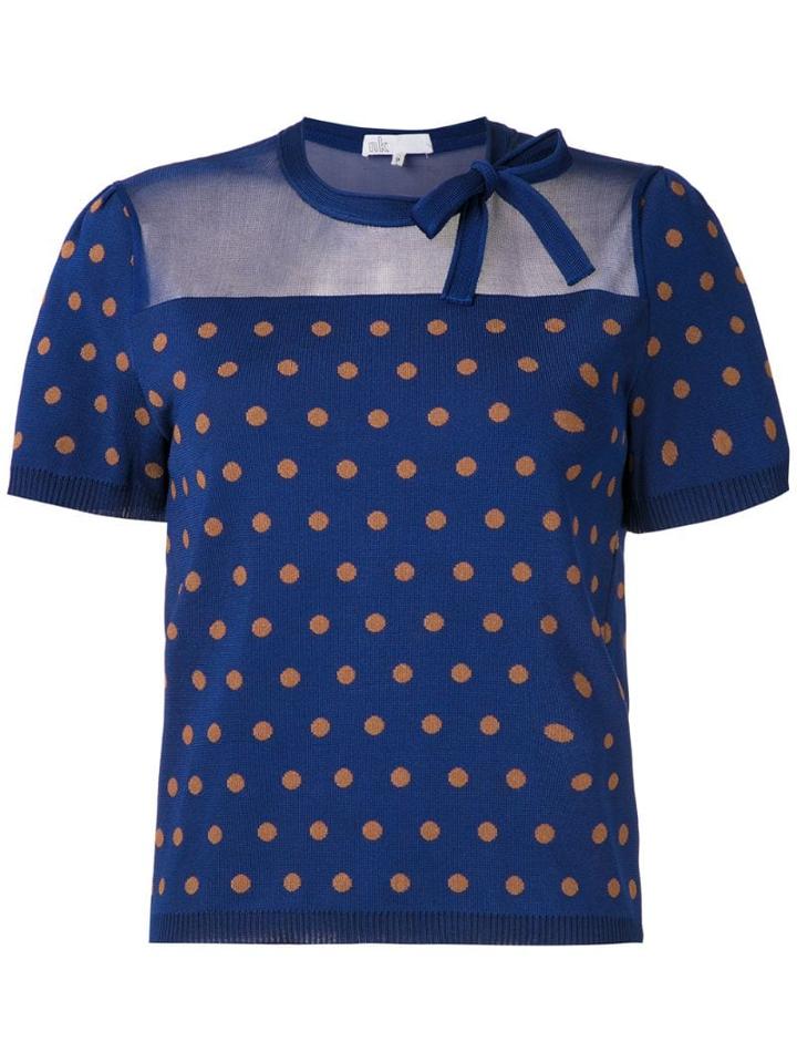 Nk Kim Polka Dot Top - Blue