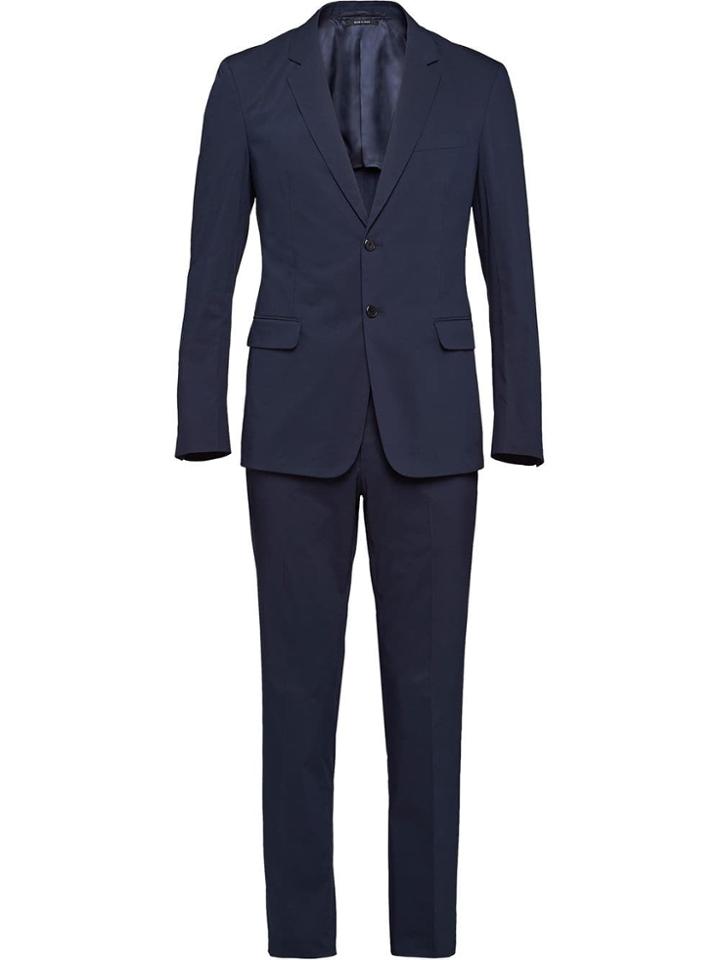Prada Technical Fabric Single-breasted Suit - Blue