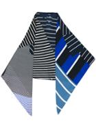 Pierre-louis Mascia - Multi-stripe Scarf - Women - Silk - One Size, Blue, Silk