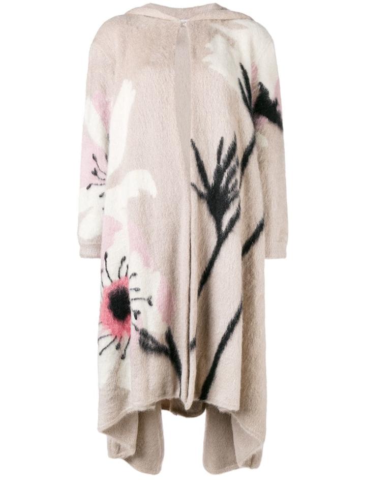 Valentino Printed Cardi-coat - Black