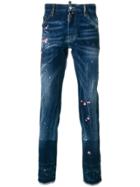 Dsquared2 Embroidered Cool Guy Jeans - Blue