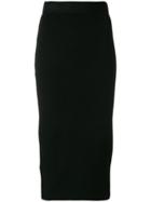 Antonio Marras Midi Fitted Skirt - Black