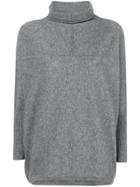 Philo-sofie Turtle-neck Long-sleeve Sweater - Grey