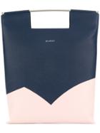 Delpozo Colour Block Tote Bag - Blue
