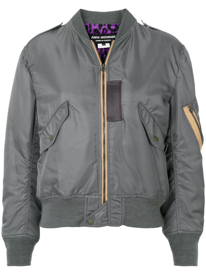 Junya Watanabe Comme Des Garçons Zipped Bomber Jacket - Green