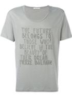 Pierre Balmain Quote Print T-shirt