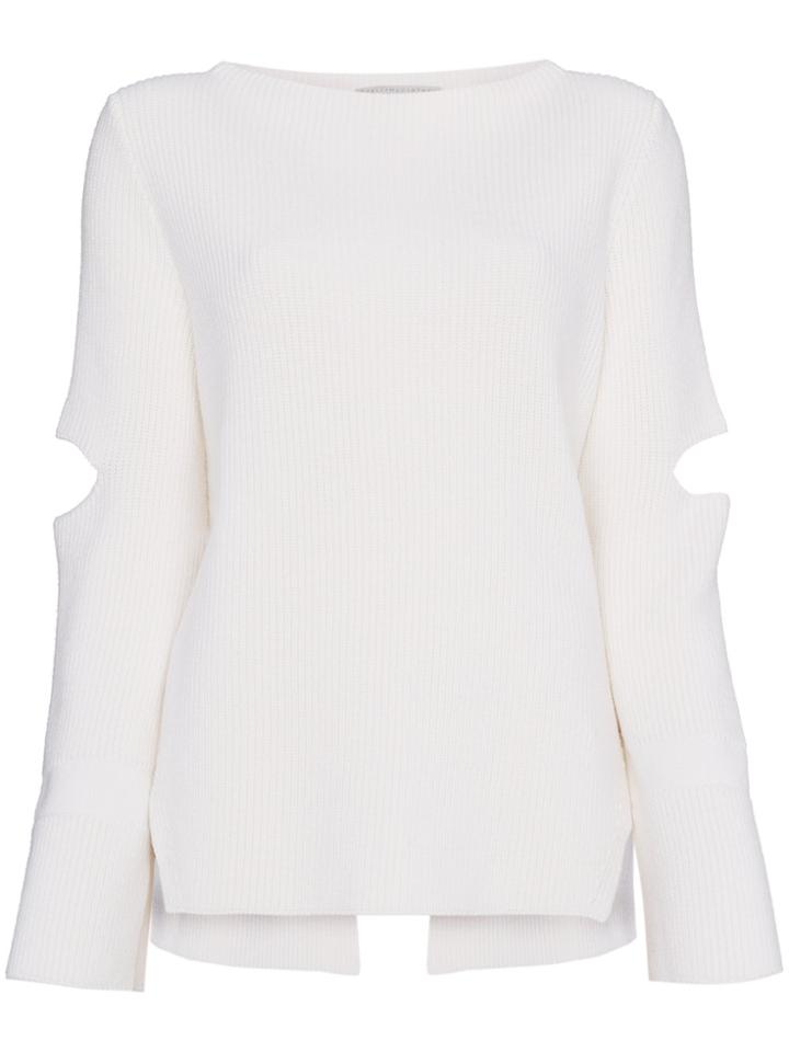 Stella Mccartney Slit Knit Jumper - White