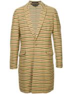 Comme Des Garçons Vintage Striped Long Jacket - Multicolour