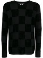 Comme Des Garçons Homme Plus Check Knit Jumper - Black