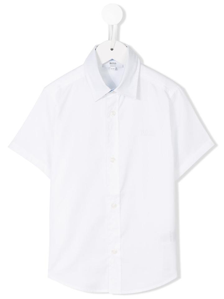 Boss Kids Classic Short Sleeve Shirt, Boy's, Size: 10 Yrs, White
