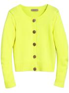 Burberry Bird Button Cashmere Cardigan - Yellow & Orange