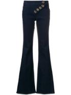 Chloé Asymmetric Flared Jeans - Blue