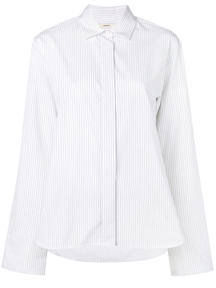 Odeeh Pinstripe Button-down Shirt - White