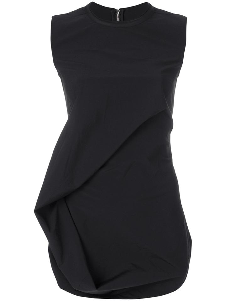 Rick Owens Twist Drape Blouse - Black