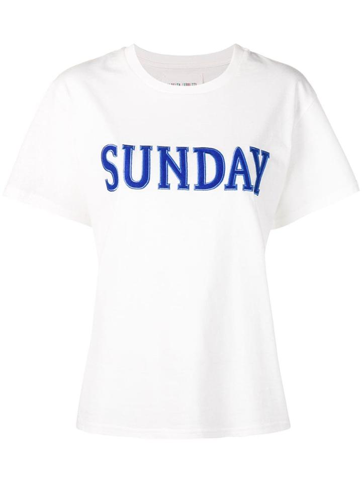 Alberta Ferretti Sunday T-shirt - White