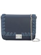 Loeffler Randall Lace-up Trim Shoulder Bag - Blue