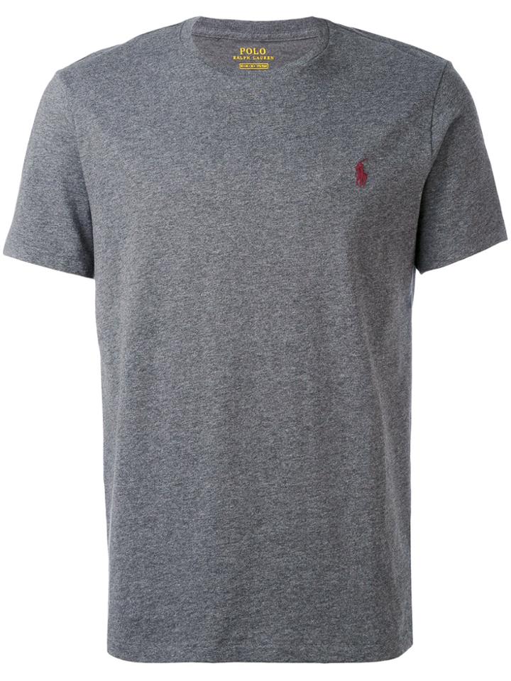 Polo Ralph Lauren Logo Embroidered T-shirt - Grey