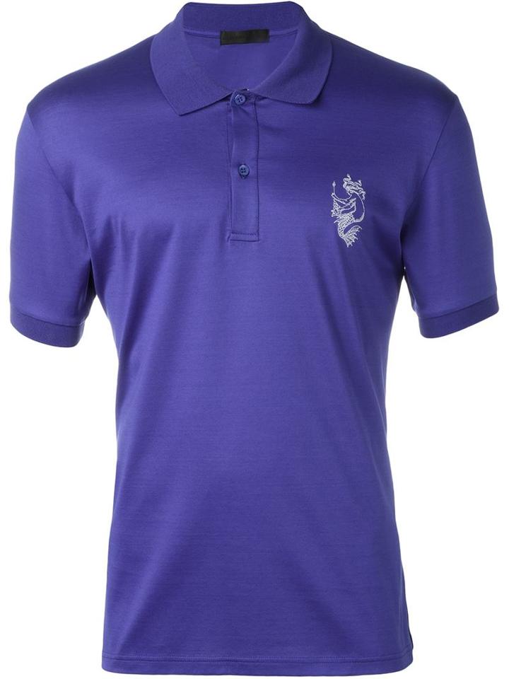 Alexander Mcqueen Embroidered Mermaid Polo Shirt