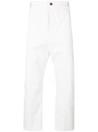 Rick Owens Cropped Tailored Trousers - White