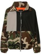 Daniel Patrick Camouflage Print Hooded Jacket - Green
